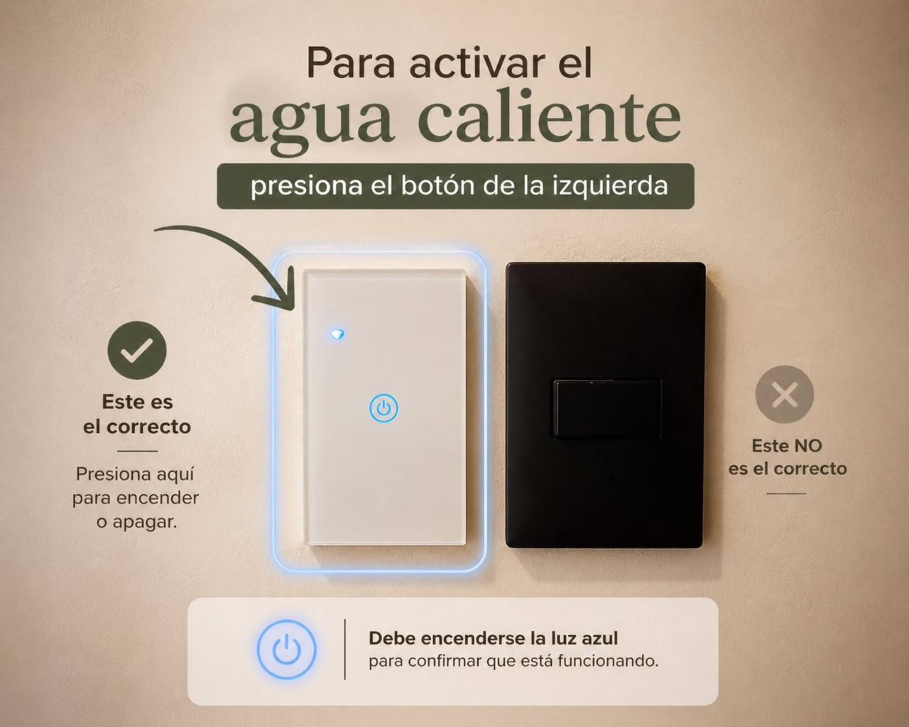 Cómo activar el calentador A-404